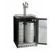 Kegco 24" Wide Kombucha Triple Tap Stainless Steel Commercial Built-In Right Hinge Kegerator - KOMHK38BSU-3-9