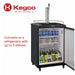 Kegco 24" Wide Single Tap Black Commercial/Residential Kegerator - Z163B-1NK-4