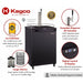 Kegco 24" Wide Single Tap Black Commercial/Residential Kegerator - Z163B-1NK-6