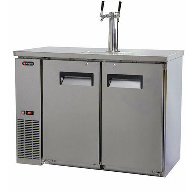 Kegco 49" Wide Dual Tap All Stainless Steel Commercial Kegerator - XCK-2448S-1