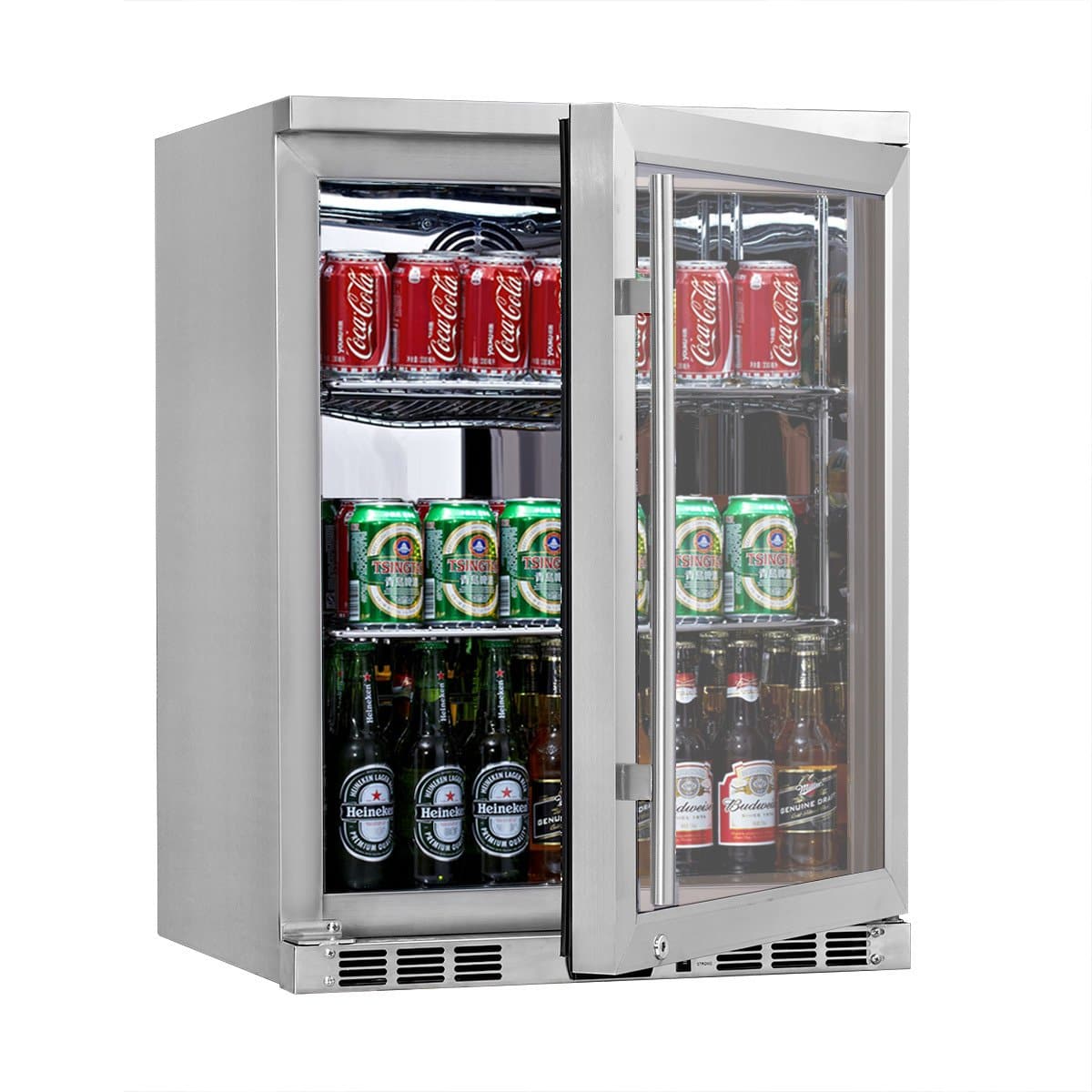 Kingsbottle KingsBottle 24 Inch Under Counter Beverage Refrigerator - KBU55M RHH