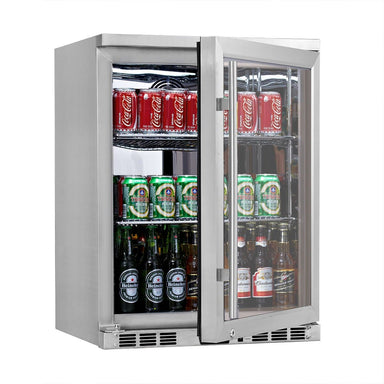 Kingsbottle KingsBottle 24 Inch Under Counter Beverage Refrigerator - KBU55M RHH