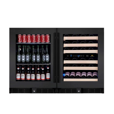 Kingsbottle KingsBottle 48 Inch Built In Wine And Beverage Refrigerator - KBU50BW3-FG