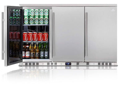 Kingsbottle KingsBottle 53" Wide 3-Door Commercial/Outdoor Beverage Beverage Refrigerator - KB328ASD