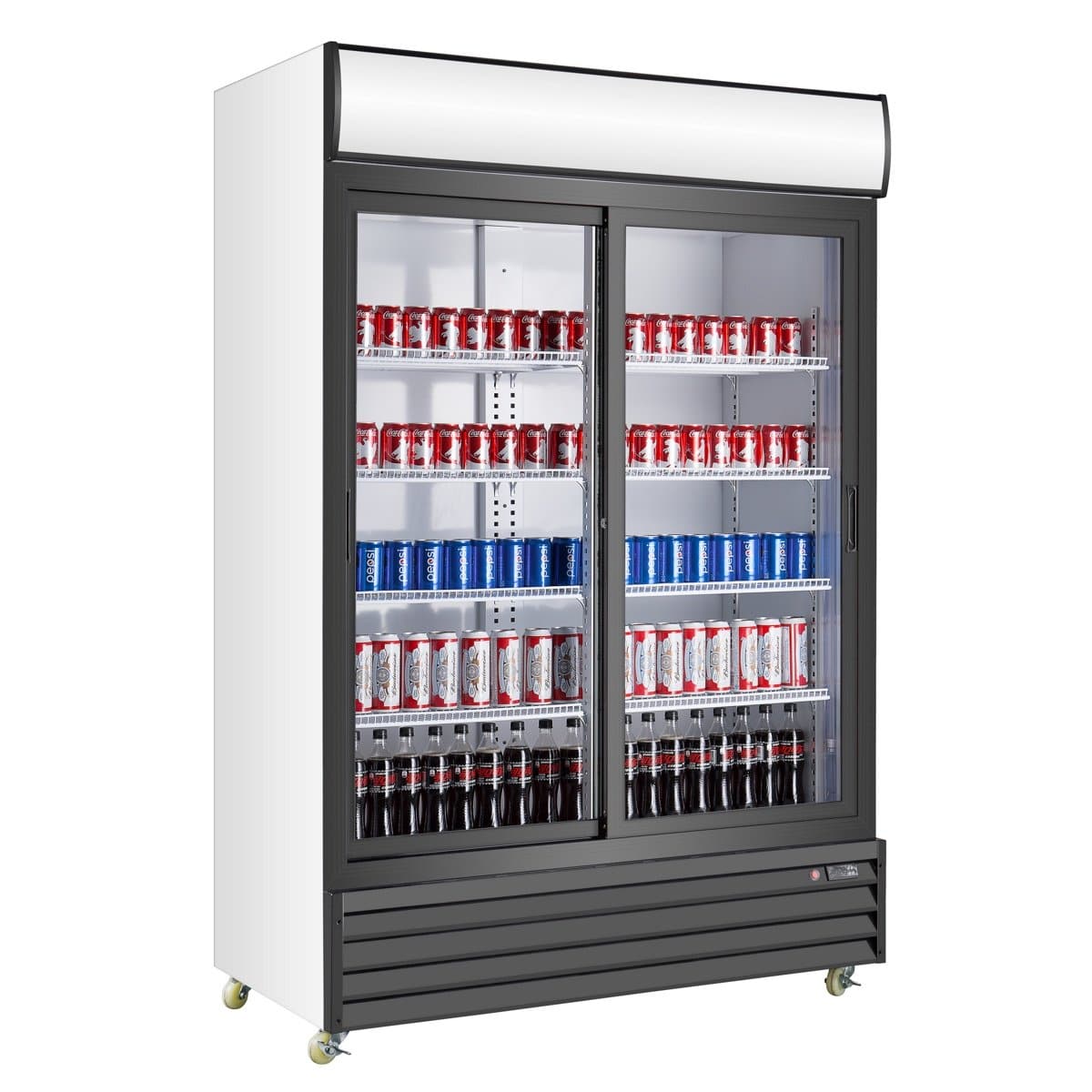 kingsbottle KingsBottle Double Sliding Door Beverage Refrigerator - G1000