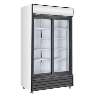 kingsbottle KingsBottle Double Sliding Door Beverage Refrigerator - G1000