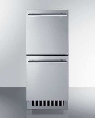 Summit 15" Wide 2-Drawer All-Refrigerator, ADA Compliant - ADRD15-1
