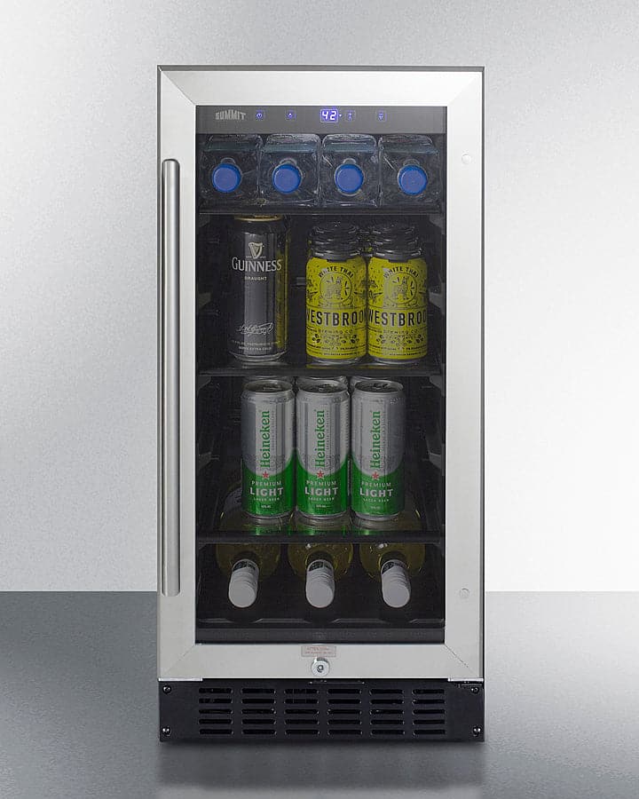 Summit 15" Wide ADA Compliant Built-In Beverage Refrigerator-3