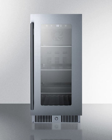 Summit 15" Wide Built-In Beverage Refrigerator - CL156BV-1