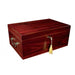 Monte Carlo 120 Count Cherry Humidor w/ Tray Lock & Handles-2