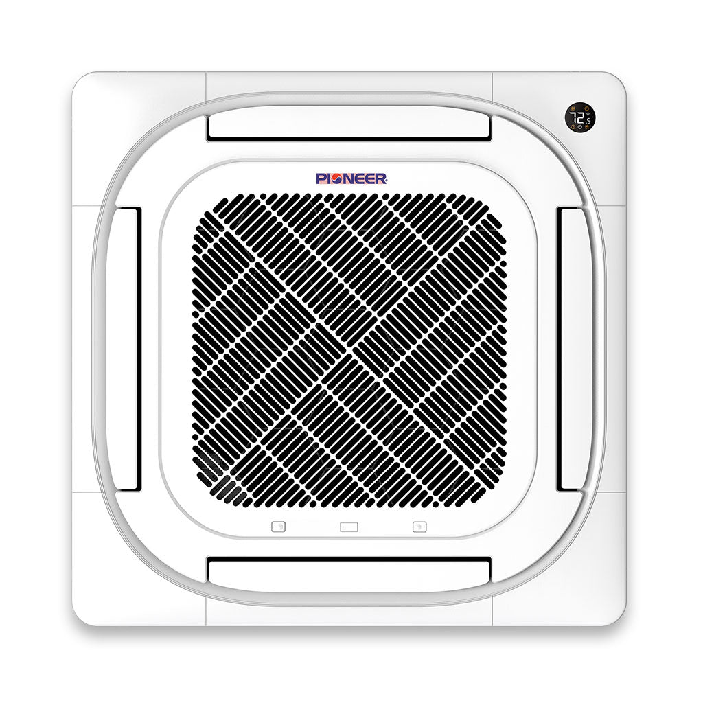 Pioneer® 24,000 BTU 21.5 SEER2 8-Way Slim Cassette Mini-Split Air Conditioner Heat Pump System Full Set 230V