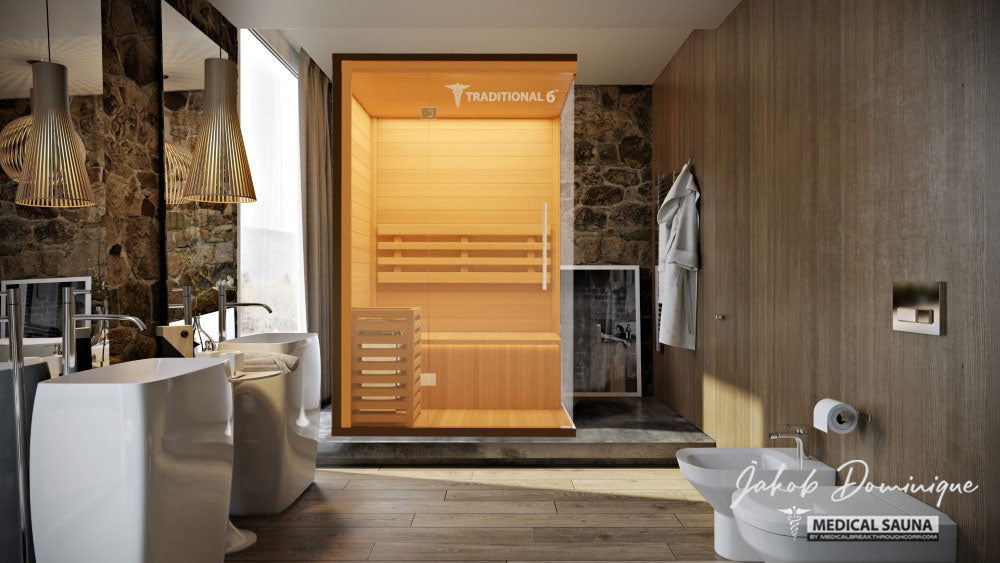 Medical Traditional Steam 2-People Sauna 6