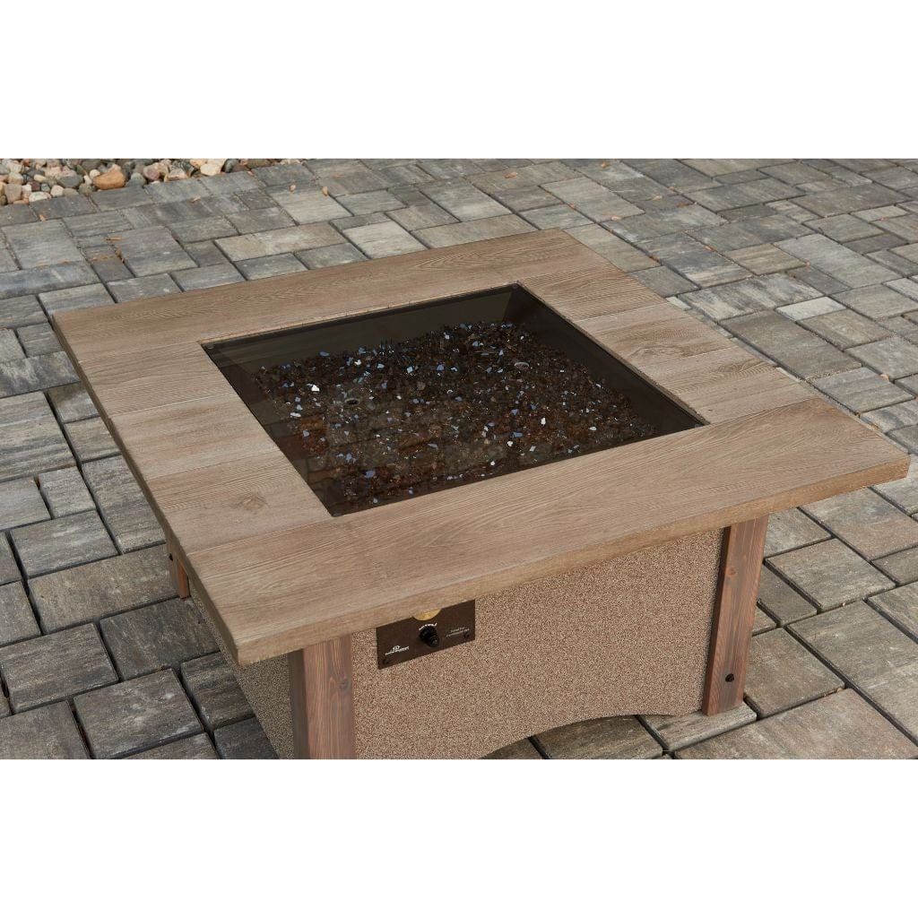 The Outdoor Greatroom | 24" x 24" Square Crystal Fire Plus Gas Burner