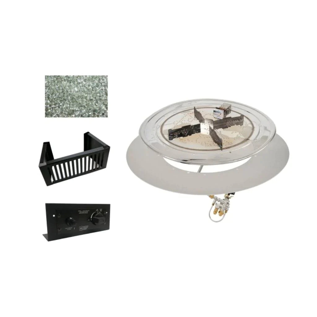 The Outdoor Greatroom | 24" Do-it-Yourself Crystal Fire Plus Gas Burner Kit