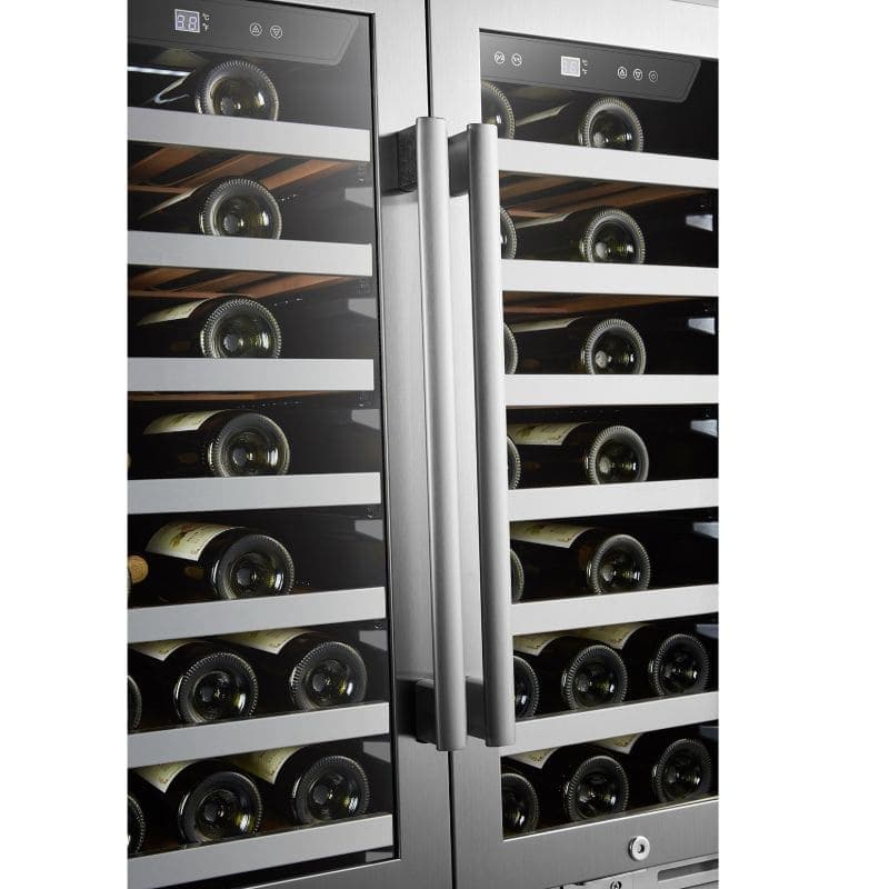 Lanbo LanboPro 62 bottle dual door wine cooler - LP66D