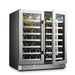 Lanbo LanboPro 62 bottle dual door wine cooler - LP66D